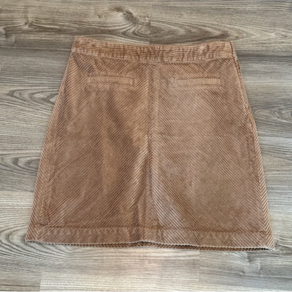 Talbots Brown Corduroy Ribbed A Line Skirt Women’s size 12P NWT Cotton